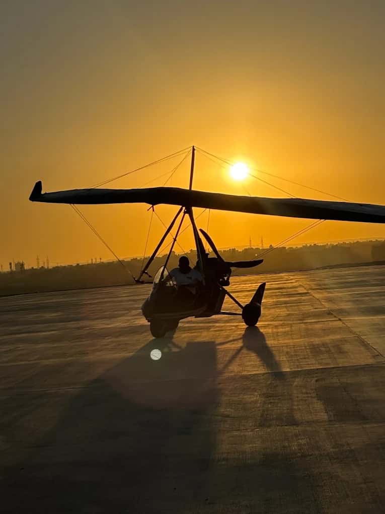 Sun on the wing